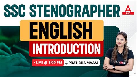 SSC Stenographer 2023 SSC Steno English By Pratibha Mam