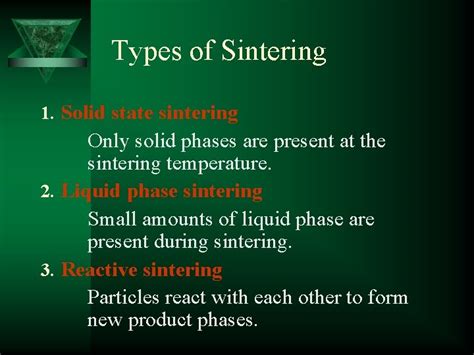 Sintering Introduction The Word Sinter Comes From The