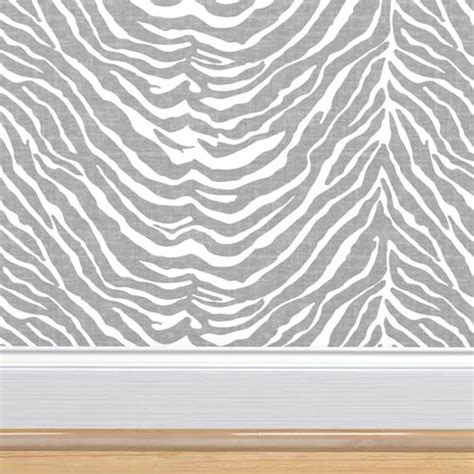 Zebra Texture Wallpaper | Spoonflower