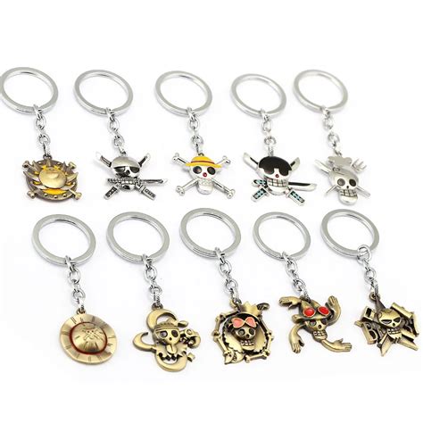 MS Jewelry Anime ONE PIECE Keychain Car Charm Key Chain Luffy Zoro