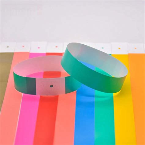 100pcs Pack Disposable Waterproof Tear Proof Identification Wristband