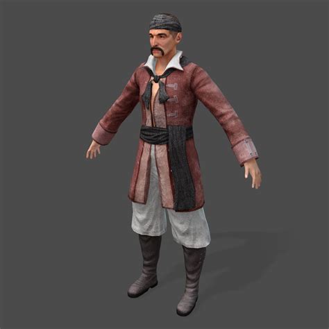 Pirate Shipyard Master En Tiempo Real Modelo D Fbx Max Obj