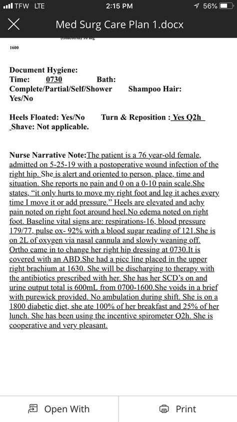 Poor Nursing Charting Examples