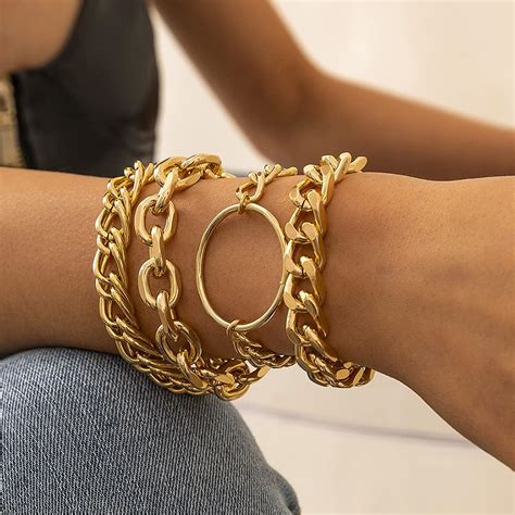 Share 75 Chain Bracelet In Gold Best Ceg Edu Vn