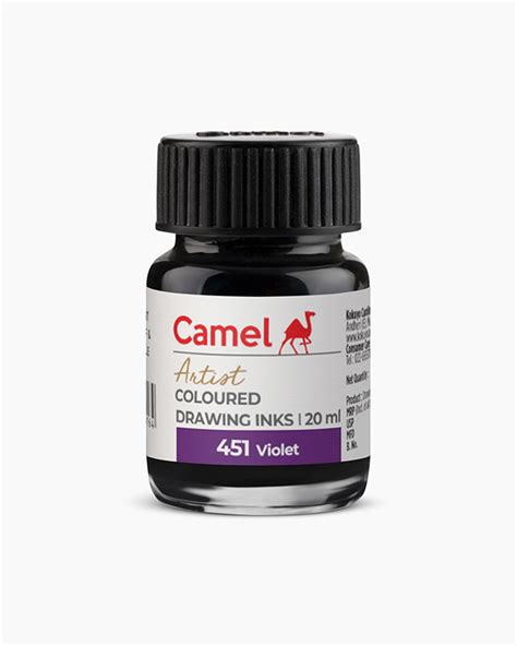 Buy Camel Coloured Drawing Inks Individual Bottle Of Violet In Ml