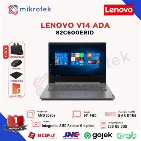 Lenovo V14 ADA AMD 3020E 8GB 256 SSD 14 W10 OHS 82C600ERID ERID Iron