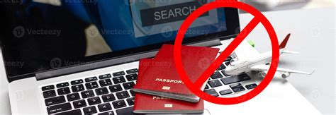 Coronavirus pandemic. Flight ban and closed borders for tourists and