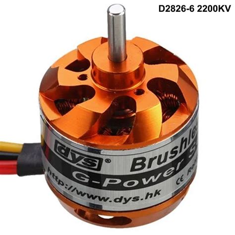 1600 W Dys D2826 6 2200KV Outrunner Brushless Motor At 1099 Piece In