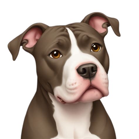 Black Pit Bull Dog Ai Emoji Generator