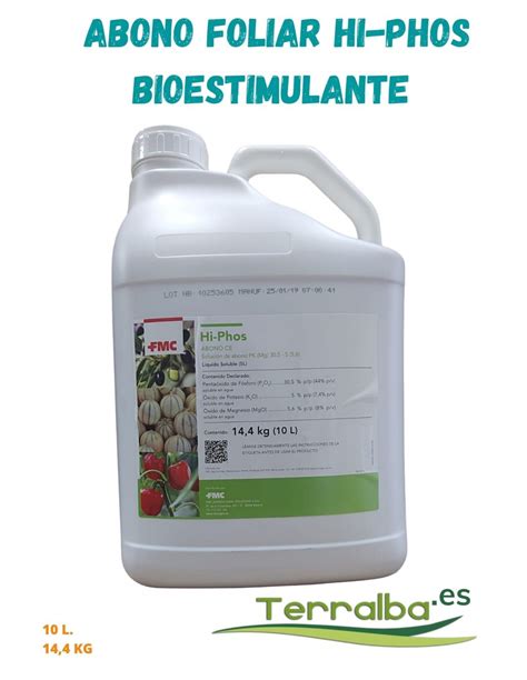 ABONO FOLIAR BIOESTIMULANTE HI PHOS