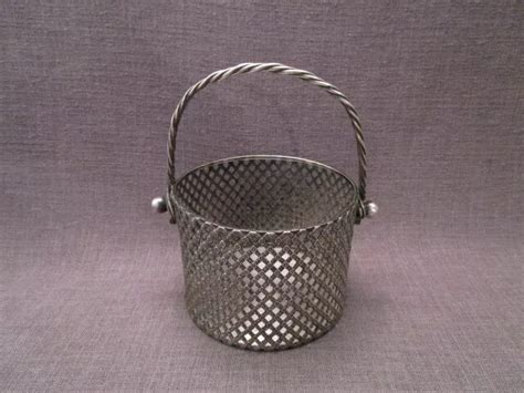 PANIER CORBEILLE ANCIEN EN métal argenté EUR 22 00 PicClick FR