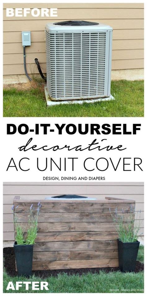 How To Make A Simple Decorative AC Unit Cover – iSeeiDoiMake