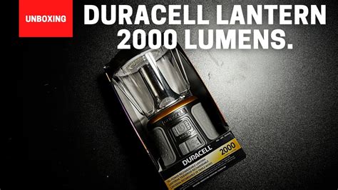 Duracell Lantern 2000 Lumens Solar Rechargeable Battery Powered