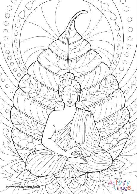 Buddha Colouring Page 2 Buddha Art Drawing Buddha Art Painting