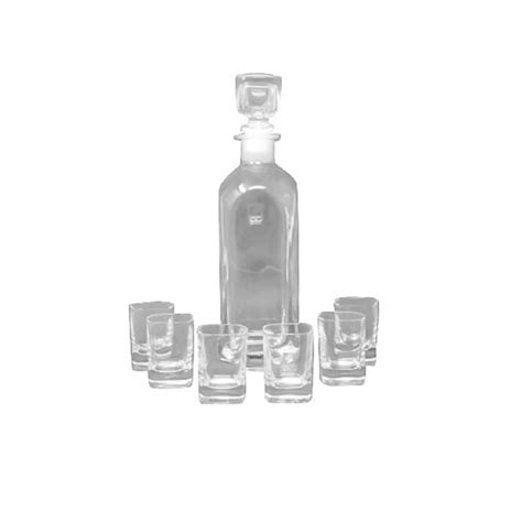 Set Decanter E Bicchieri In Cristallo Anni Luigi Bormioli Deesup