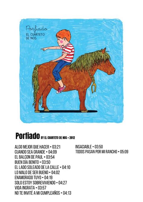 El Cuarteto de Nos Porfiado Poster Álbum Cuarteto de nos