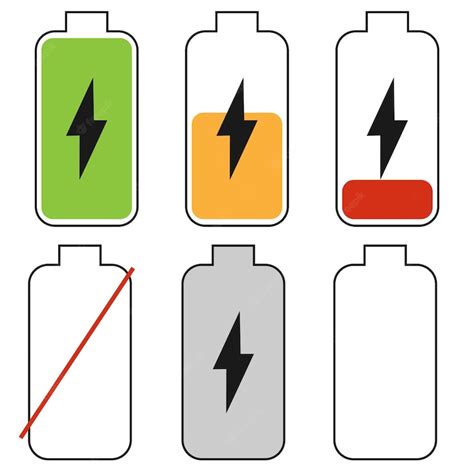 Premium Vector Battery Charge Icon Level Indicator Fully Charged Vector Illustration