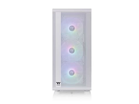 Thermaltake S200 Tg Argb Snow Mid Tower 3x Argb 120mm Lite Front Fans Neutrino