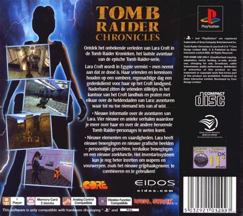 Tomb Raider Chronicles 2000 Box Cover Art Mobygames