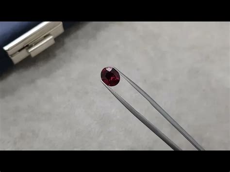 Oval Cut Vivid Red Rhodolite Garnet 2 13 Ct Tanzania Price 320