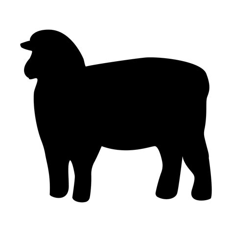 Schapen Silhouet Zwart Pictogram Vectorkunst Bij Vecteezy