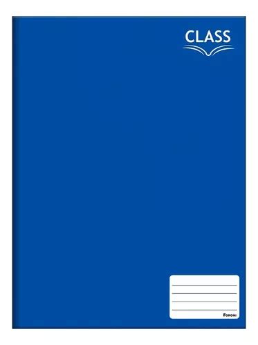 Caderno Brochurão Grande Class Básico Azul 96 Folhas Foroni MercadoLivre