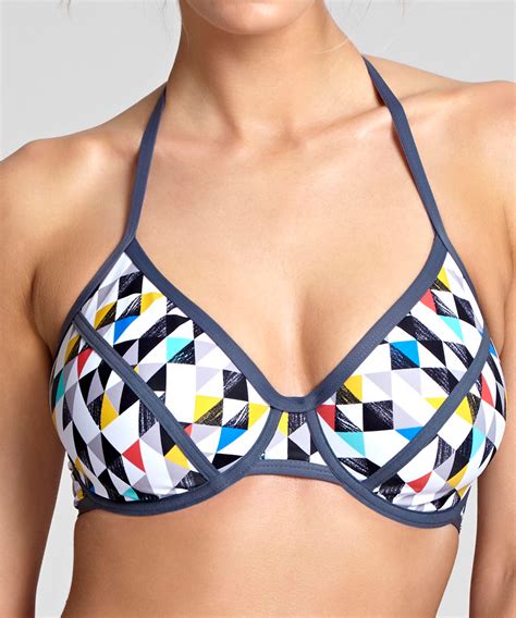 Panache Swim Jolee Triangle Bikini Harlequin