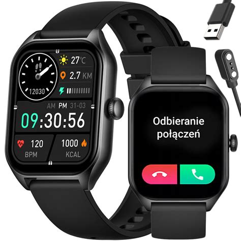 Smartwatch Unisex Rubicon Rncf Rozmowy Bluetooth Always On Display