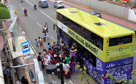 Tunggulah Bus Tingkat Wisata Jakarta Gratis Di Halte Wartakotalive