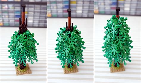 Spruce Tutorial Full Plate Builds Lego Tree Lego Flower Lego Design