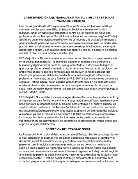 Calaméo La Intervención Del Trabajador Social Con Las Personas