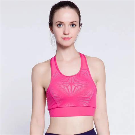 Women Sexy Sports Bra Tops Fitness Bra Women Padded Yoga Top Vest Gym