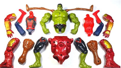 Avengers Superhero Toys Hulk Smash Vs Spider Man Vs Hulk Buster Vs