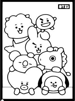 Kids-n-fun.com | 17 coloring pages of BT21