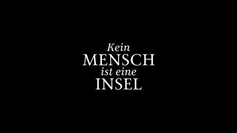 Kein Mensch Ist Eine Insel Book Trailer Youtube