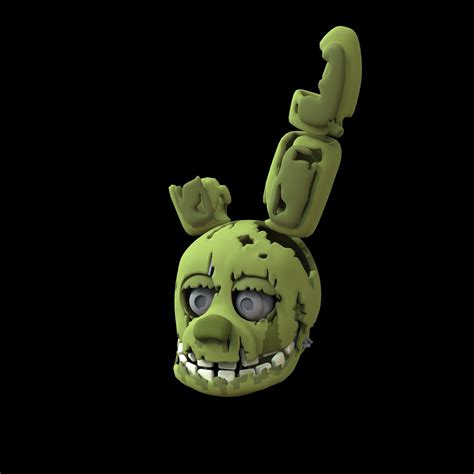 Fnaf Springtrap Full Wearable Head 3d Model Stl Etsy