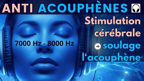 Anti Acouphènes Stimulation cérébrale Bruit blanc 7000 8000 Hz