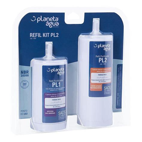 Refil Para Purificador Latina Kit PL1 E PL2 Planeta Agua Purifique