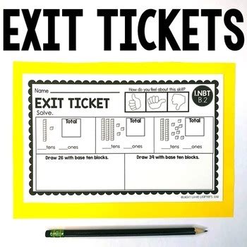 St Grade Math Exit Tickets Exit Slips Bundle Printable Digital