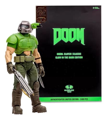 Doom Slayer Glow Gold Figura Acción Eternal Mcfarlane Toys MercadoLibre