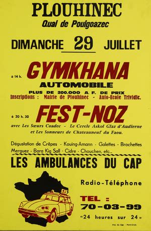 Fest Noz à Plouhinec le 29 juillet 1973 Tamm Kreiz