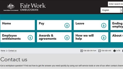 Fair Work Ombudsmans Website Is Now Accessible In 40 Languages Other
