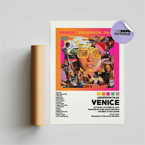 Anderson Paak Posters Venice Poster Album Tracklist Poster Album