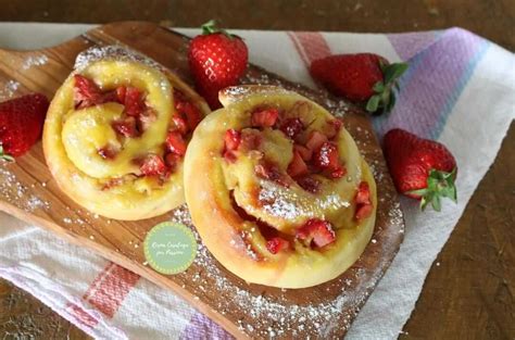 GIRELLE CON CREMA E FRAGOLE Rosina Casalinga Per Passione