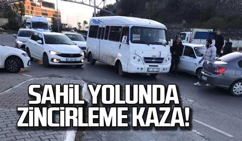 Zonguldak Sahil Yolunda Zincirleme Kaza