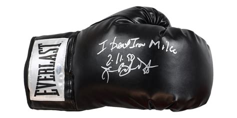 James Buster Douglas Signed Everlast Boxing Glove Inscribed I Beat Iron Mike 2 11 90