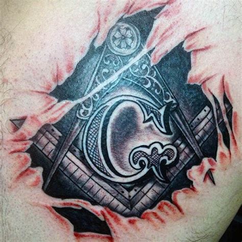 90 Masonic Tattoos For Men Freemasonry Ink Designs