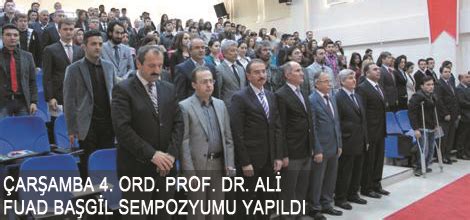 Çarşamba 4 Ord Prof Dr Ali Fuad Başgil Sempozyumu yapıldı