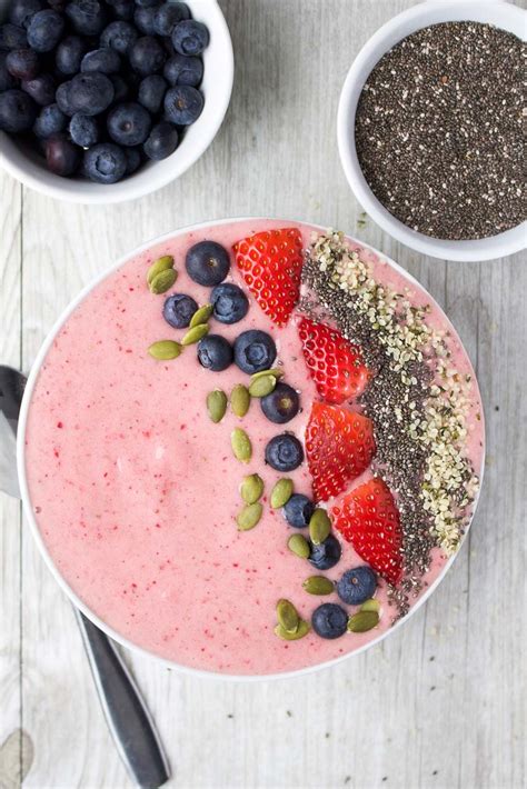 Strawberry Smoothie Bowl Stephanie Kay Nutrition