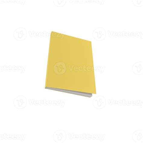 Blank 3d Book Modeling Rendering For Mockup Or Design 42408993 Png